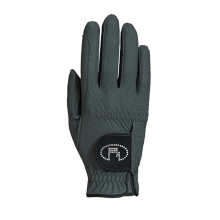 Rękawiczki Lady Line z kryształkami Swarovskiego LISBOA anthracite 3301-308 ROECKL